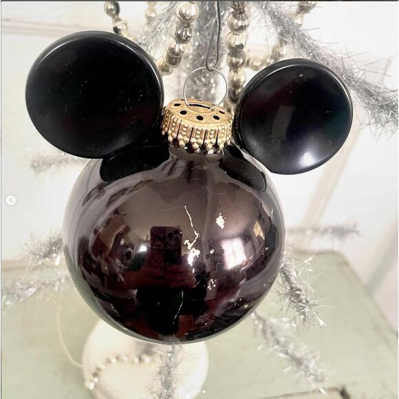 Vintage Disney Mickey Mouse Ornament Plastic Big Ears Germany Cap - Picture 3 of 3